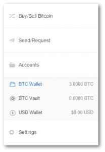 Bitcoin in wallet
